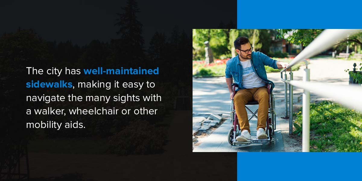 Wheelchair User Utilizing a Mobility Ramp